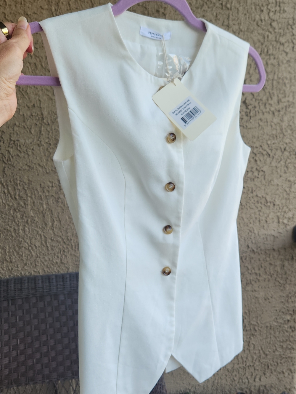 NWT Peppermayo Linen Vest